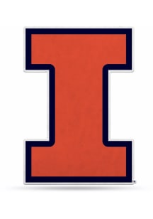 Orange Illinois Fighting Illini Logo Shaped Pennant