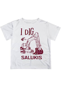 Vive La Fete Southern Illinois Salukis Youth White Excavator Short Sleeve T-Shirt