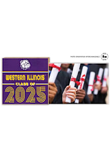 Western Illinois Leathernecks Class of 2025 unique photo frame Picture Frame - Purple