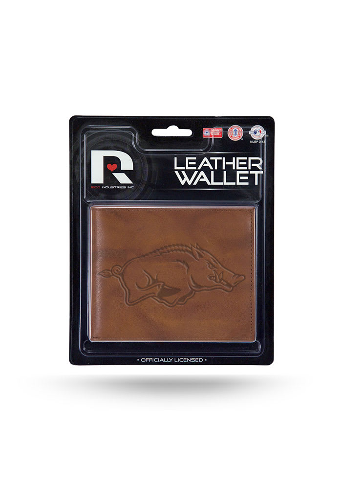 Arkansas Razorbacks Manmade Leather Mens Bifold Wallet