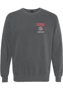 Nette-Nina Hiltunen Rally Mens Black Ohio State Buckeyes NIL Embroidered Crew Sweatshirt