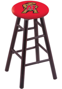 Brown Maryland Terrapins Round Cushion Maple Pub Stool