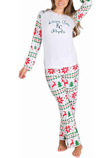 Concepts Sport Kansas City Royals Womens White Holiday Tidings PJ Set