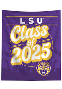 LSU Tigers Class of 2025 50x60 Tapestry Blanket