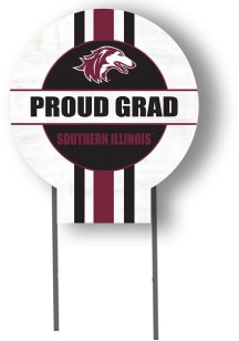 Southern Illinois Salukis KH Sports Fan 20x20 Circle Yard Sign with Stakes Proud Grad Yard Sign -..
