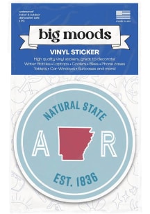 Arkansas Natural State Circle Stickers