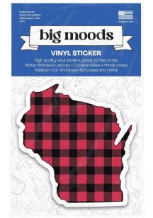 Wisconsin Wisconsin Flannel Stickers - Red