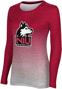 ProSphere Northern Illinois Huskies Womens Red Ombre LS Tee