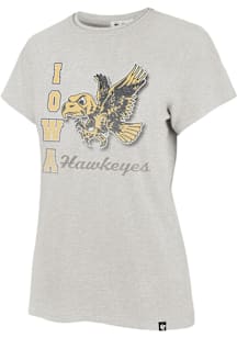 47 Iowa Hawkeyes Womens Ash Phase Out Short Sleeve T-Shirt