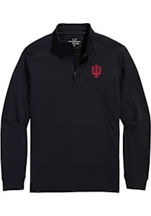 Vineyard Vines Indiana Hoosiers Mens Charcoal Clubhouse Long Sleeve Qtr Zip Pullover