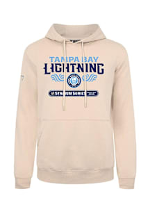 Levelwear Tampa Bay Lightning Mens Tan Podium Stacked 2026 Stadium Series Long Sleeve Hoodie