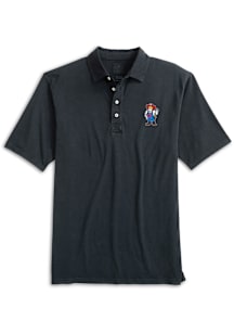 Johnnie O Nebraska Cornhuskers Mens Black Coastal Herbie Short Sleeve Fashion Polo