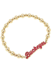 Autograph Stretch Ohio State Buckeyes Womens Bracelet - Red