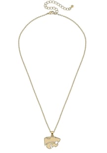 Matte Logo K-State Wildcats Womens Necklace - Purple