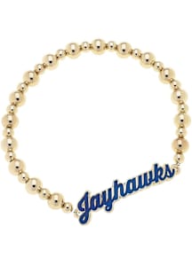 Kansas Jayhawks Autograph Stretch Womens Bracelet