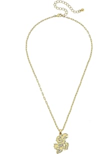 Kansas Jayhawks Matte Logo Necklace