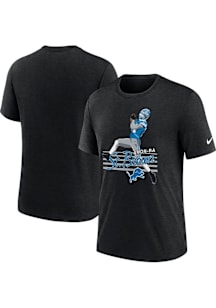 Amon-Ra St. Brown Detroit Lions Black Local Pack Short Sleeve Fashion Player T Shirt
