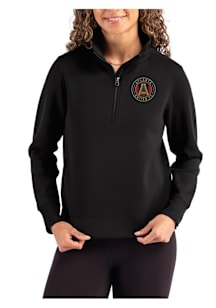 Cutter and Buck Atlanta United FC Womens Black Roam Qtr Zip