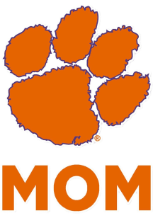 Clemson Tigers Mom Auto Decal - Orange