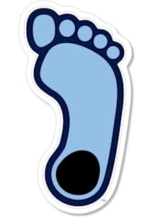 North Carolina Tar Heels 3 Inch Heel Auto Decal - Light Blue