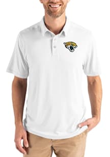 Cutter and Buck Jacksonville Jaguars Mens White Coastline Eco Short Sleeve Polo
