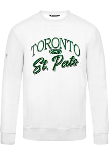 Levelwear Toronto St. Pats Mens White Zane Origins Long Sleeve Crew Sweatshirt