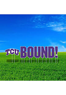 TCU Horned Frogs Large Bound Yard Sign - Purple