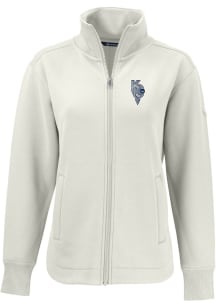 Cutter and Buck Kansas City Royals Womens White City Connect Roam Light Weight Jacket