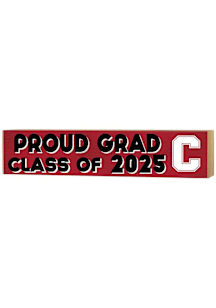 KH Sports Fan Cornell Big Red 3x13 Block Sign Class of 2025 Sign - Red
