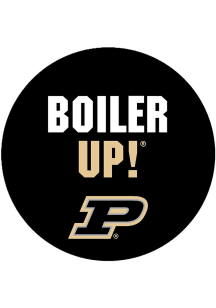 Black Purdue Boilermakers 3&quot; Boiler Up! Button
