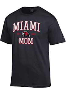 Champion Miami RedHawks Black EST Date Mom Jersey Short Sleeve T Shirt