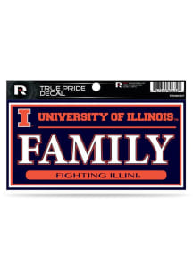 Orange Illinois Fighting Illini True Pride Family Decal