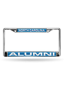 North Carolina Tar Heels Chrome Laser Alumni License Plate Frame - Light Blue