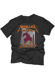 Original Retro Brand Virginia Tech Hokies Black Metallica Short Sleeve T Shirt