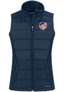 Cutter and Buck FC Cincinnati Womens Navy Blue Evoke Vest