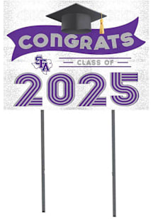 SFA Lumberjacks KH Sports Fan 18x24 Yard Sign with Stakes Class of 2025 Yard Sign - White
