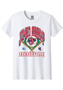 Summit Sportswear Jacksonville Jumbo Shrimp Youth White Homefield Short Sleeve T-Shirt