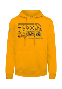 Levelwear Boston Bruins Mens Gold Podium Campaign Long Sleeve Hoodie