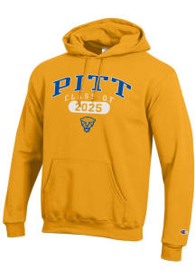 Mens Pitt Panthers Gold Champion Class of 2025 Powerblend Hooded Sweatshirt