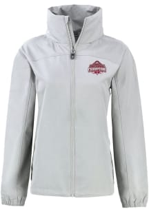 Womens Ohio State Buckeyes Grey Cutter and Buck 2024 Football National Champion Charter Eco Long..