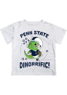 Infant Penn State Nittany Lions White Vive La Fete Dino-Riffic Short Sleeve T-Shirt
