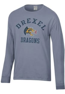 Mens Drexel Dragons Grey ComfortWash Arch Garment Dyed Tee
