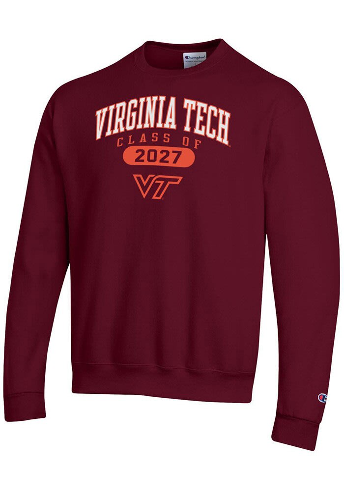 Champion Virginia Tech スウェットシャツ M Champion Virginia Tech Hokies Mens MAROON Class of 2027