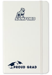 Samford University Bulldogs Proud Grad team logo Notebook and Folder - White