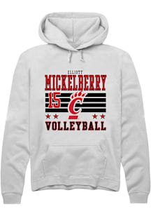 Elliott Mickelberry Cincinnati Bearcats Mens White NIL Striped Player Hood