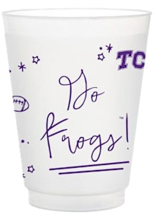 TCU Horned Frogs 8pk Flex Party Reusable Disposable Cups