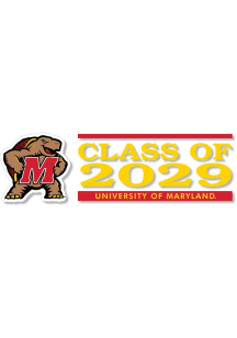 Red Maryland Terrapins 6x2 Class of 2029 Decal