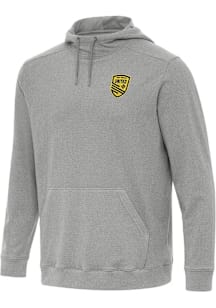 Antigua New Mexico United Mens Grey Cloud Long Sleeve Hoodie