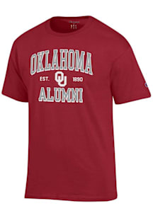 Champion Oklahoma Sooners Crimson Est Alumni Jersey Short Sleeve T Shirt