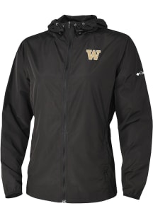 Womens Washington Huskies Black Columbia Heat Seal Prodigy Light Weight Jacket